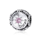 925 Sterling Silver Zodiac Zircon Bead Bracelet / Necklace Set Scorpio Style - Scorpio