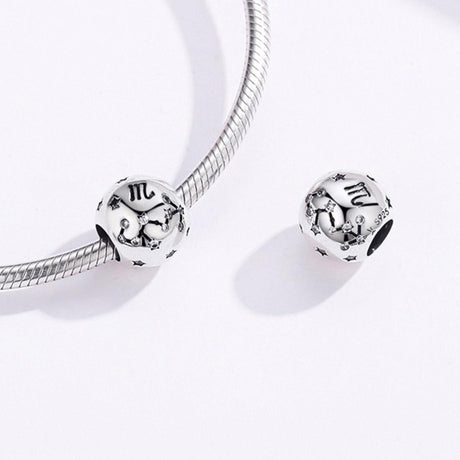 925 Sterling Silver Diy Beaded Bracelet For Scorpio Style - Scorpio