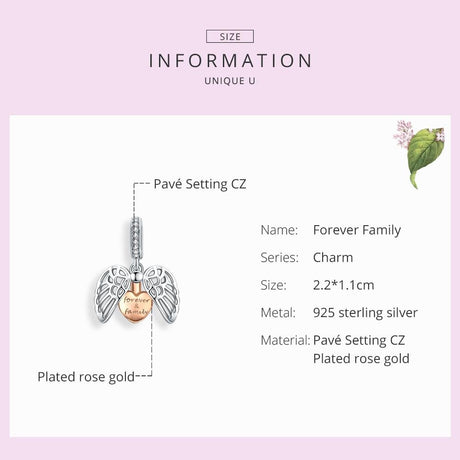 925 Sterling Silver Forever Home Charm For Diy Bracelets