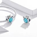 925 Sterling Silver Cat Ear Bead Bracelet / Necklace Accessory