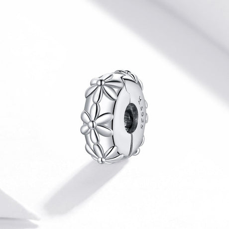 925 Sterling Silver Flower Bead Bracelet / Necklace Accessory Set