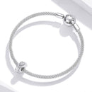 925 Sterling Silver Flower Bead Bracelet / Necklace Accessory Set