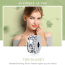 925 Sterling Silver Planet Beads For Diy Necklace