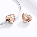 925 Sterling Silver Retro Rose Gold Beaded Bracelet Accessory