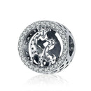 925 Sterling Silver Giraffe Bead Bracelet Accessory