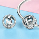 925 Sterling Silver Giraffe Bead Bracelet Accessory