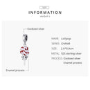 925 Sterling Silver Colorful Lollipop Pendant