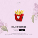 925 Sterling Silver Delicious Fries Food Beads For Diy Bracelets & Necklaces
