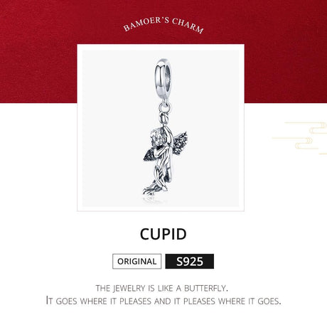 925 Sterling Silver Handmade Cupid Pendant Diy Accessory