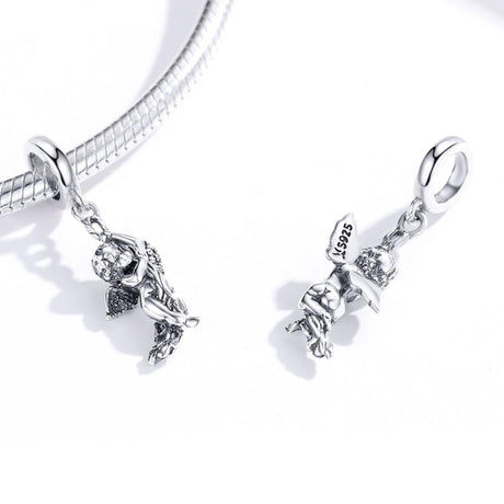 925 Sterling Silver Handmade Cupid Pendant Diy Accessory
