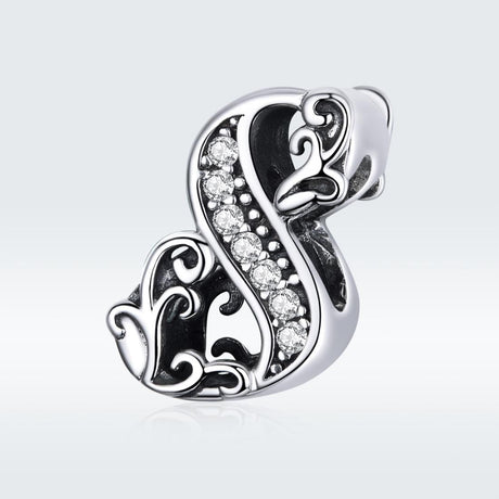925 Sterling Silver Relief Number Series 0 9 Beads For Diy Bracelets And Necklaces Style - 8
