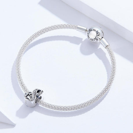 925 Sterling Silver Relief Number Series 0 9 Beads For Diy Bracelets And Necklaces Style - 8