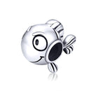 925 Sterling Silver Simple Fish Bead Bracelet / Necklace Accessory