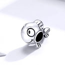 925 Sterling Silver Simple Fish Bead Bracelet / Necklace Accessory