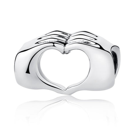 925 Sterling Silver Hand In Hand Bracelet Beads Diy