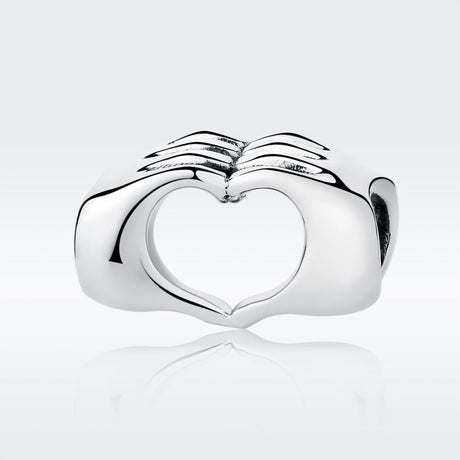 925 Sterling Silver Hand In Hand Bracelet Beads Diy