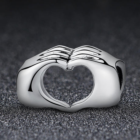 925 Sterling Silver Hand In Hand Bracelet Beads Diy
