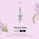 925 Sterling Silver Jellyfish Pendant For Bracelets & Necklaces