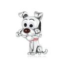 925 Sterling Silver Dog Beads For Diy Bracelets & Necklaces