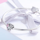 925 Sterling Silver Small Daisy Flower Heart Shaped Beads