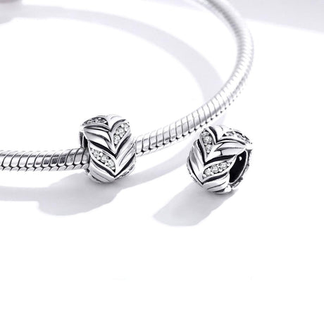 925 Sterling Silver Zircon Beaded Bracelet / Necklace Set