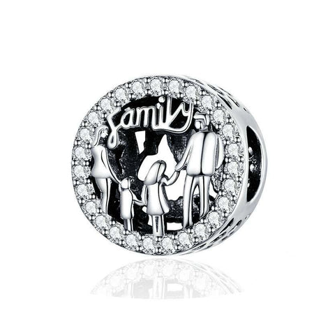 925 Sterling Silver Family Charm Bracelet Beads