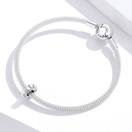 925 Sterling Silver Heart Beads For Diy Bracelets & Necklaces