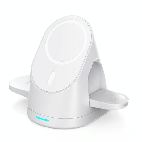 3 In 1 Magnetic Wireless Charging Bracket For Smartphone Iwatch Airpods - Black