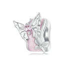 925 Sterling Silver Platinum Butterfly Silicone Diy Beads