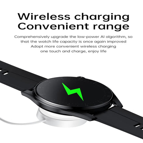 Waterproof Silicone Smartwatch With Colour Display - Black