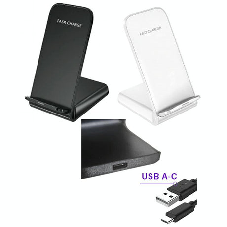15W Wireless Desktop Charger With Fast Charging - Black