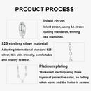 925 Sterling Silver Platinum Plated Butterfly Safety Chain Bracelet
