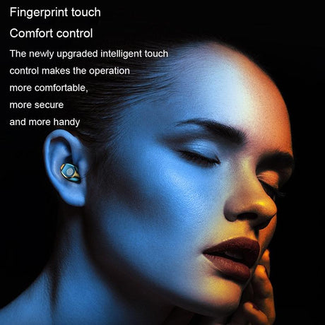 Wireless In-ear Bluetooth Headset with Noise Reduction and Long Battery Life - Black