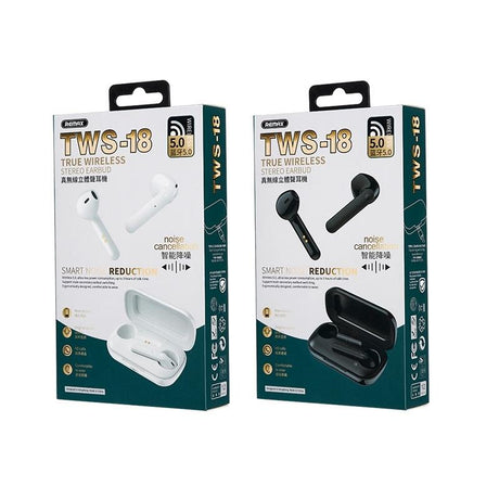 True Wireless Stereo Bluetooth 5.0 Earphones - Tws-18 - Black