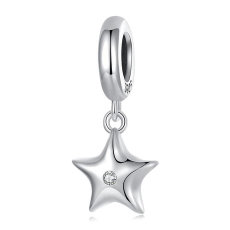 925 Sterling Silver Oxidized Star Bracelet With Beads