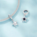 925 Sterling Silver Oxidized Star Bracelet With Beads