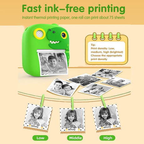 Instant Printing Camera With 2.4 Hd Screen And 32Gb Tf Card