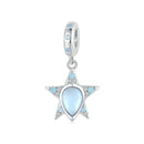 925 Sterling Silver Blue Star Beaded Bracelet