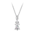 925 Sterling Silver Bow Bell Bracelet Pendant Festival Beads