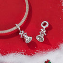 925 Sterling Silver Bow Bell Bracelet Pendant Festival Beads