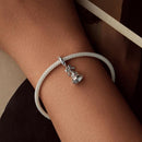 925 Sterling Silver Bow Bell Bracelet Pendant Festival Beads