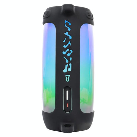 Shockproof Silicone Protective Case for Jbl Pulse4 with Carabiner & Lanyard - Black