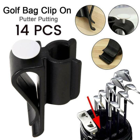14-Piece Golf Putter Clip Set For Outdoor Use In Black