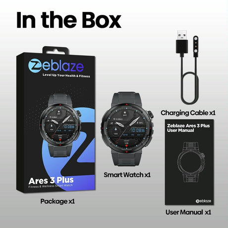 1.43 Inch Fitness & Wellness Smart Watch 24H Health Monitoring - Flame Red