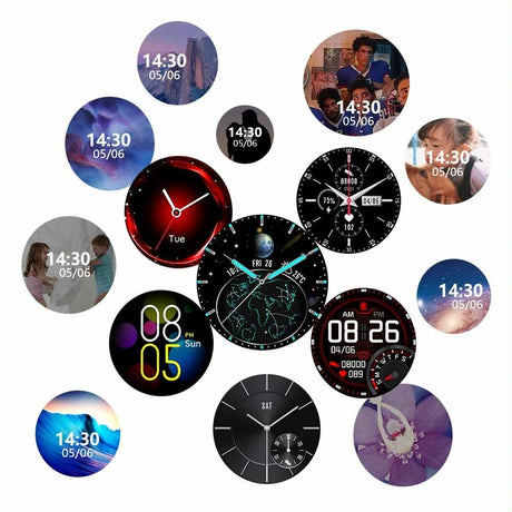 Waterproof Smart Watch With Heart / Bp / Oxygen / Sleep Monitoring - Ip68 - Black