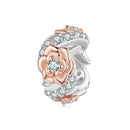 925 Sterling Silver Diy Beaded Rose Bracelet