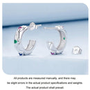 925 Sterling Silver Vintage Diamond Pattern Earrings