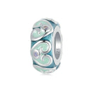 925 Sterling Silver Colorful Retro Silicone Diy Beads
