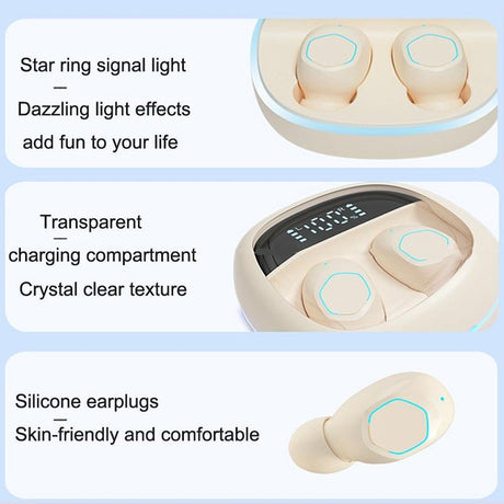 Wireless In-ear Tws Earphone for Hifi Music and Gaming - Yellow
