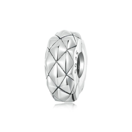 925 Sterling Silver Diy Bracelet Clip Diamond Pattern